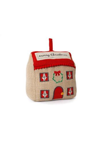 Βαρίδι πόρτας "XMAS COTTAGE" 15x10x16cm