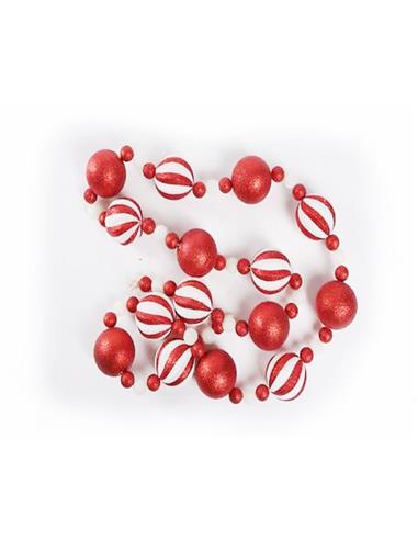 Γιρλάντα μπάλες Candy Φ6 / 1.85Μ