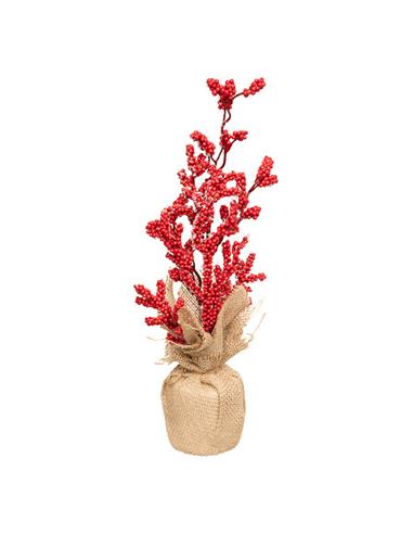 Δεντράκι Berries με γιούτας βάση 8x38cm