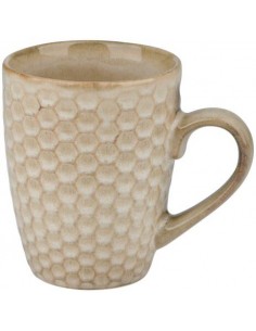 Κούπα κεραμ.εκρού 4σχ. 370ml 2