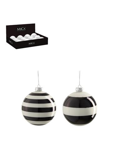 Μπάλα γυάλινη black & white/2σχέδια...