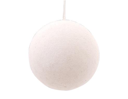Μπάλα λευκή χιονισμένη 20cm