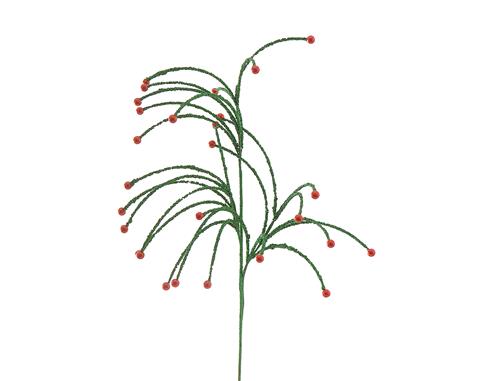 Κλαδί πράσινο/κόκκινες μπιλιες Η80cm
