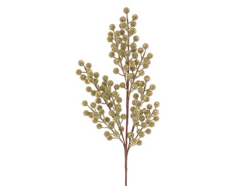 Κλαδί lime green Berries H65 cm