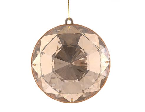Μπάλα χρυσή "DIAMOND" πλαστική Φ10cm