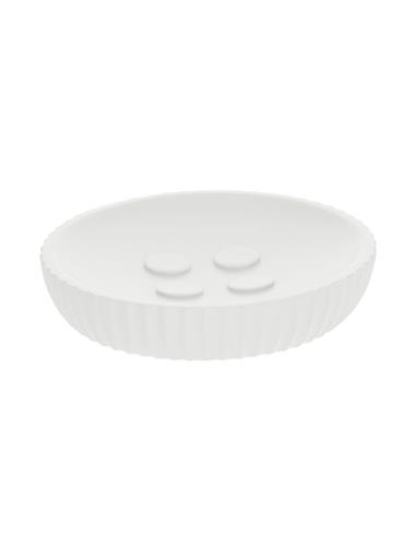 Σαπουνοθήκη polyresin λευκή ριγέ...