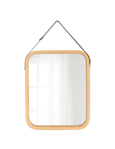 Καθρέπτης τοίχου bamboo φυσικό 42x34cm