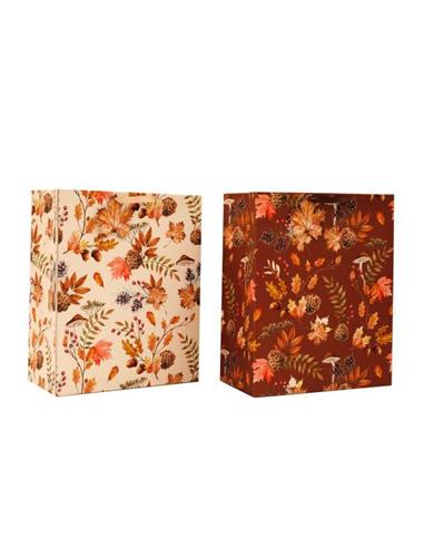 Τσάντα δώρου "AUTUMN LEAVES" 26x33cm