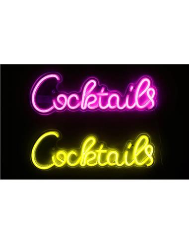 Επιγραφή LED neon COCTAILS 42X14