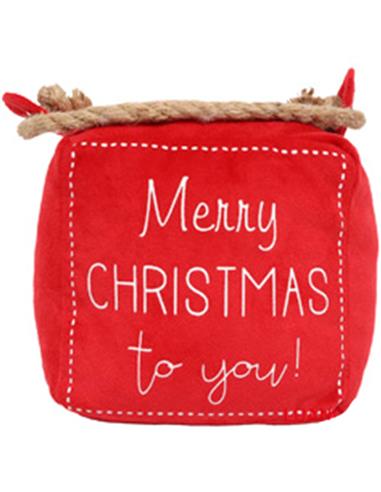 Βαρίδι πόρτας Merry Christmas 15x15x15cm