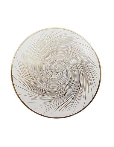Σουπλά στρογγ. PVC "SPIRALE" χρυσό Φ38cm