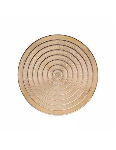 Σουπλά στρογγ."ORIENTAL" PVC χρυσό Φ40cm