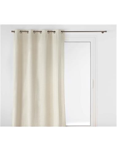 Κουρτίνα embossed velvet εκρού 140x260cm