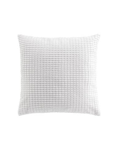 Μαξιλάρι embossed velvet λευκό 45x45cm