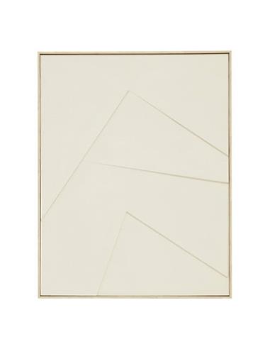 Πίνακας 3D "MAKANA" εκρού 100x78cm