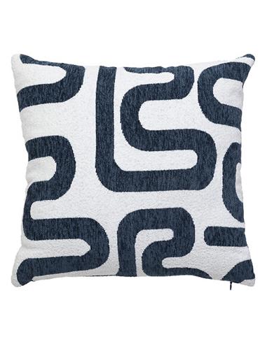 Μαξιλάρι Jacquard μπλε λευκό 40x40cm