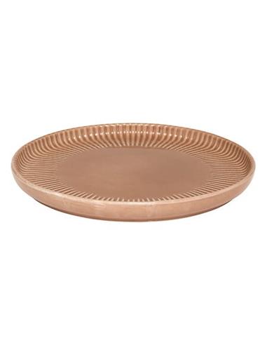 Πιάτο "Chloe" stoneware μόκα Φ20cm