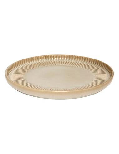 Πιάτο "Chloe" stoneware μπεζ Φ20cm