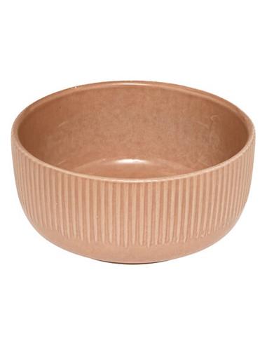 Πιάτο βαθύ "Chloe" stoneware μόκα Φ14cm