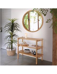 Κονσόλα Teak /Rattan...