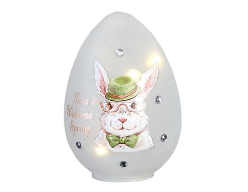 Αυγό γυαλ.διακ.Mr rabbit 10εκ.