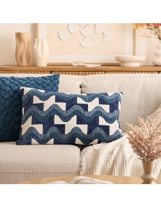Μαξιλάρι Jacquard μπλε... 2