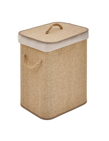 Καλάθι απλύτων Bamboo/MDF 60L/52x32x63cm
