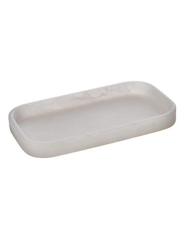 Πιάτο μπάνιου marble εκρού polyresin...