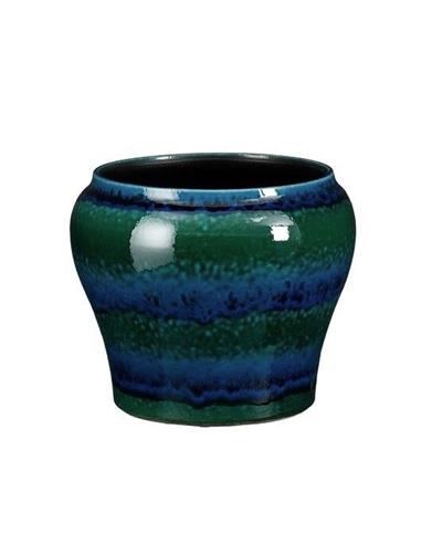 Κασπώ κεραμικό μπλε-πράσινο 19x17cm