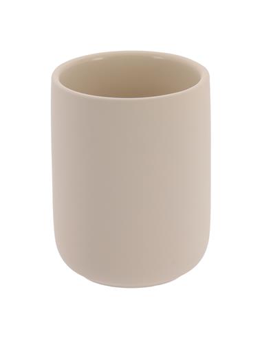 Ποτήρι οδοντ.μπεζ stoneware...