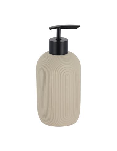 Dispenser μπεζ polyresin 400ml/7x16,5cm