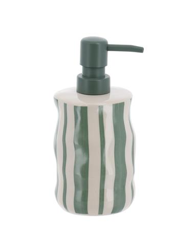Dispenser stoneware "GREEN STRIPES"...