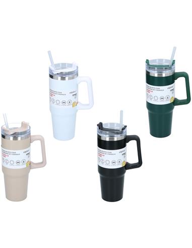 Ποτήρι θερμός 4χρώματα 900ml/13,5x29,8cm