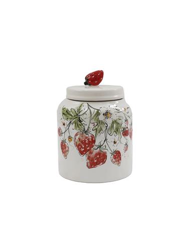 Jar κεραμικό με φράουλες 16X21,5cm