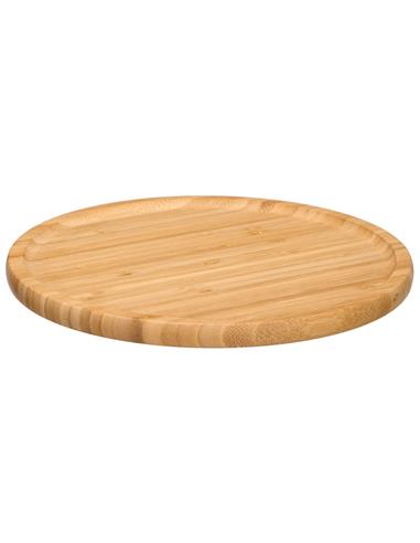 Πιάτο στρογγυλό bamboo φυσικό Φ26cm