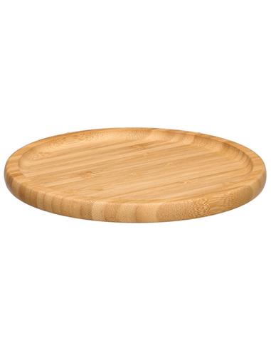 Πιάτο στρογγυλό bamboo φυσικό Φ20cm