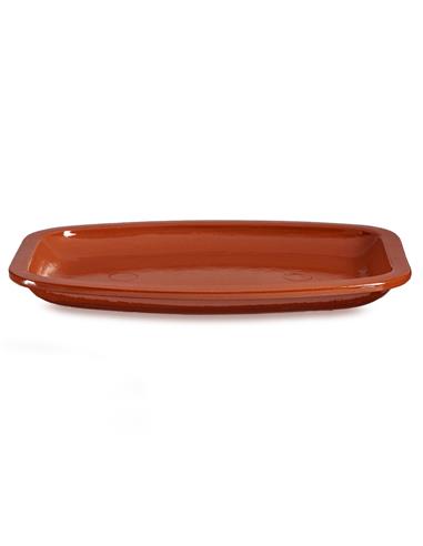 Πιατέλα κεραμική terracotta 35x26cm