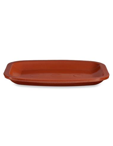 Πιατέλα κεραμική terracotta 26x20cm