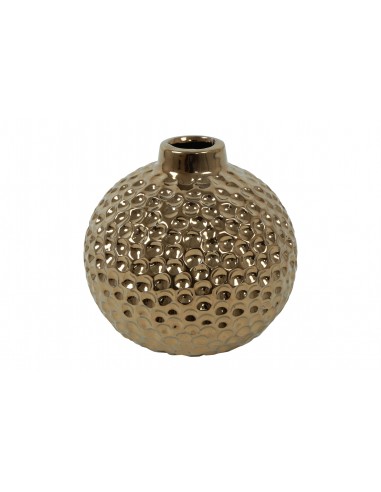 Βάζο μπάλα κεραμικό μπρονζέ 12x11,5cm