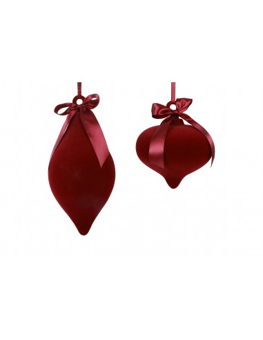 Μπάλα βελούδ.μπορντώ  με φιόγκο 2σχ.