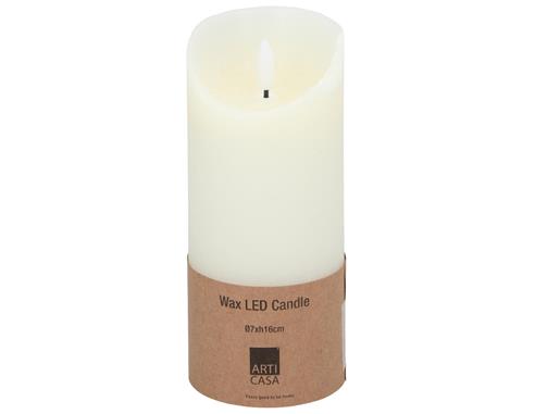 Κερί led cream 7x16cm