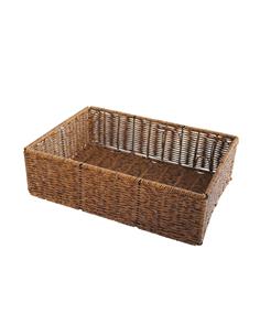 Καλάθι τεχνητό rattan καφε...
