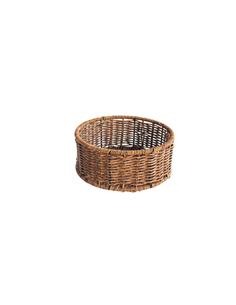 Καλάθι τεχνητό rattan καφε...