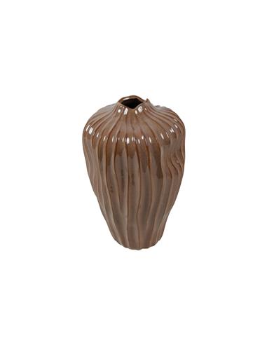 Βάζο κεραμικό καφέ 22x35cm