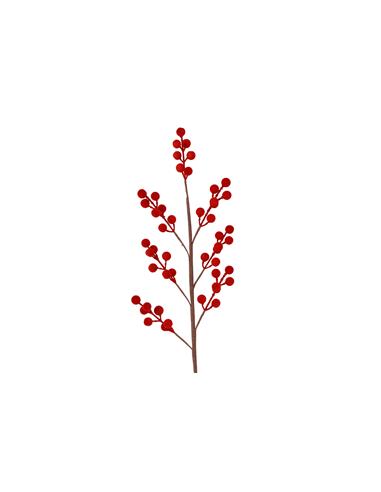 Κλαδί κόκκινα berries 15x70cm